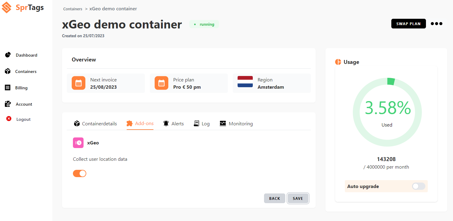 xGeo screenshot