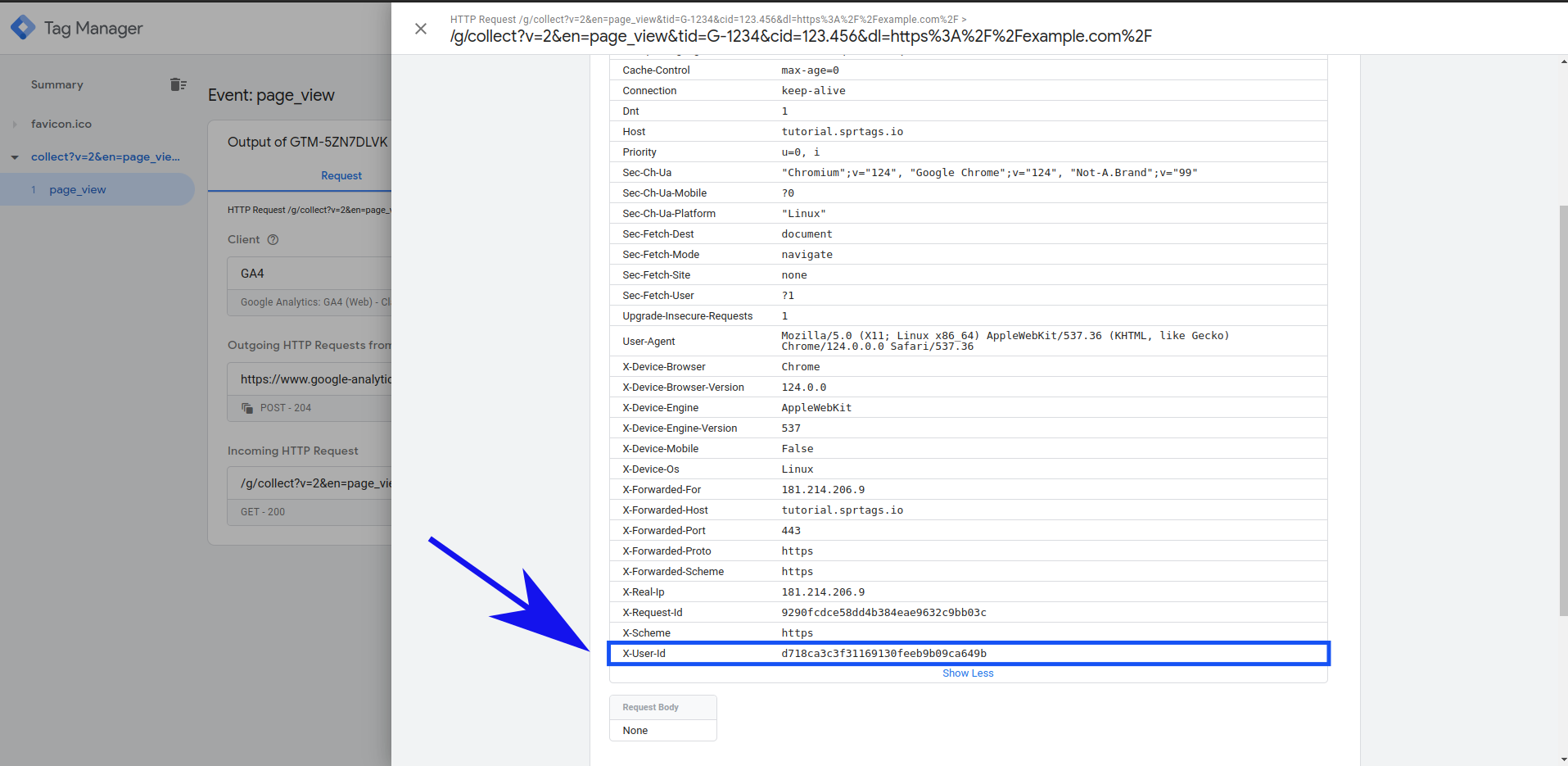 xUserId screenshot